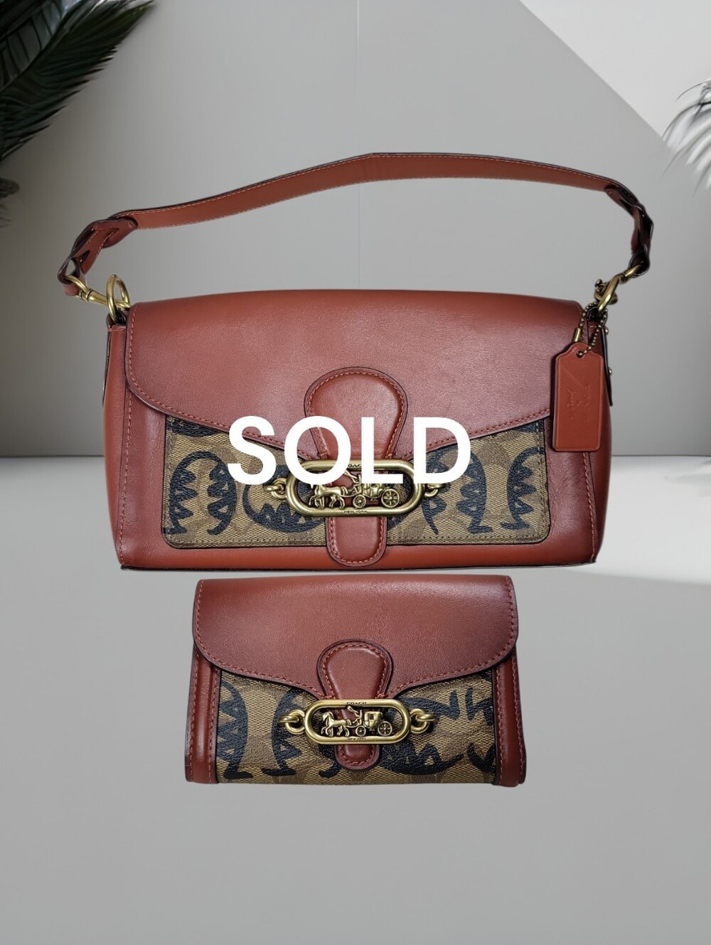 Coach Limited Edition Jade Shoulder Bag + Wallet